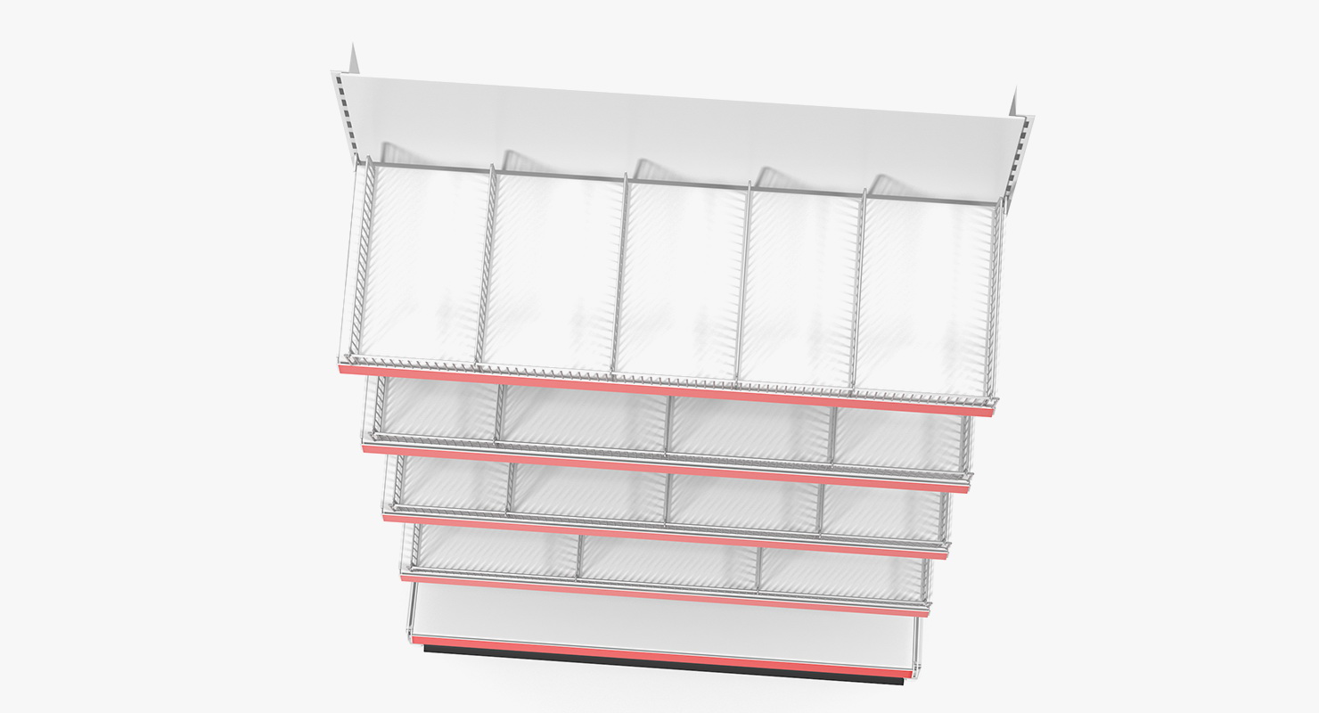 Gondola Store Shelving 3D