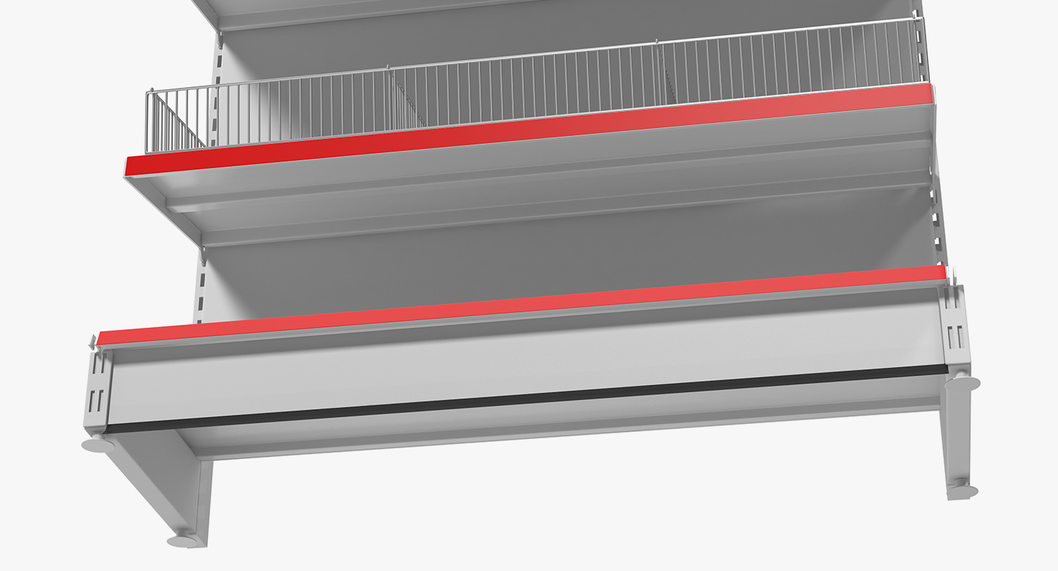 Gondola Store Shelving 3D