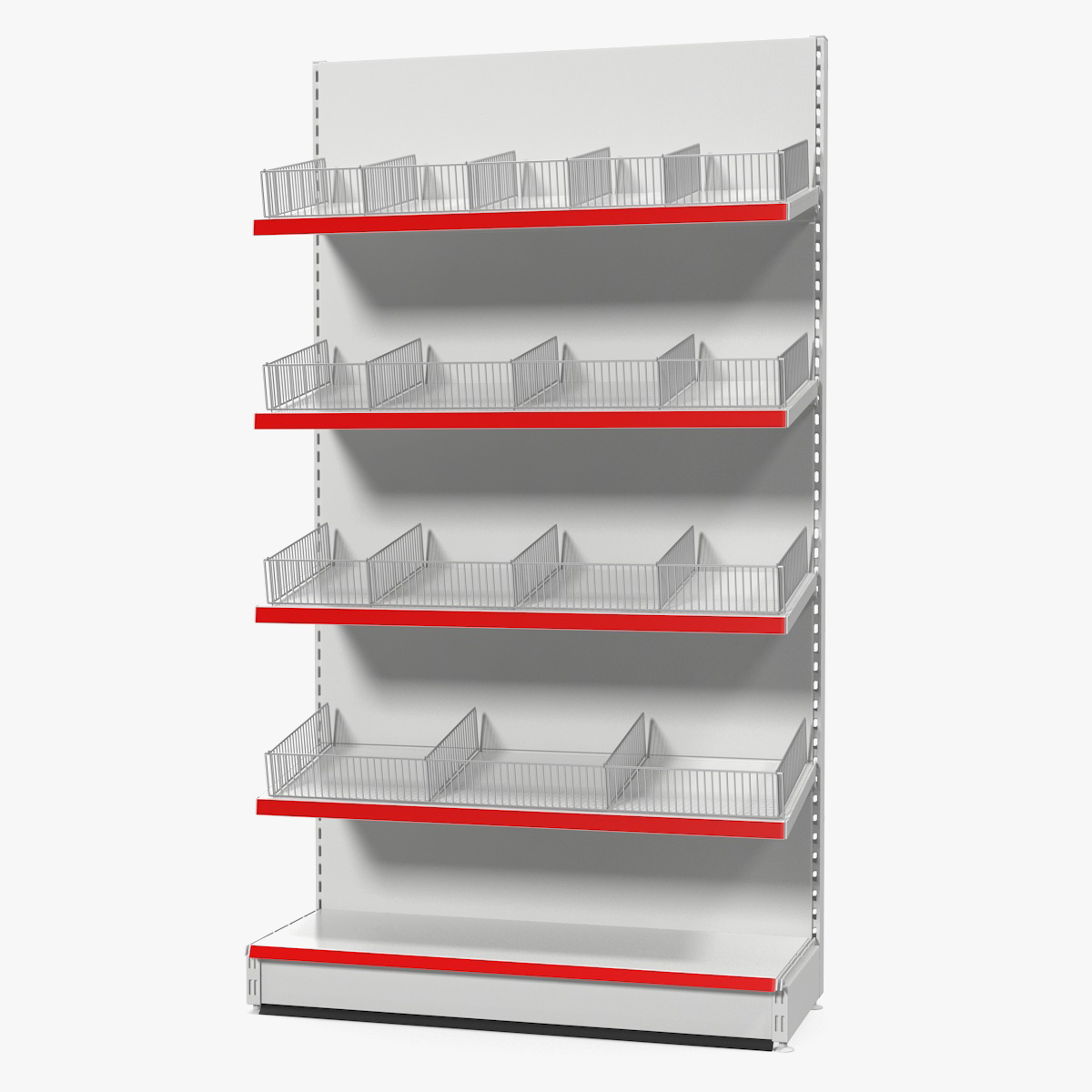 Gondola Store Shelving 3D Model