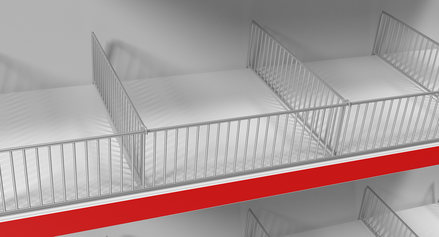 Gondola Store Shelving 3D