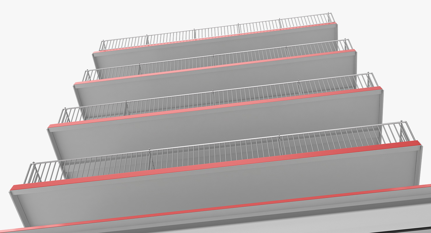 Gondola Store Shelving 3D