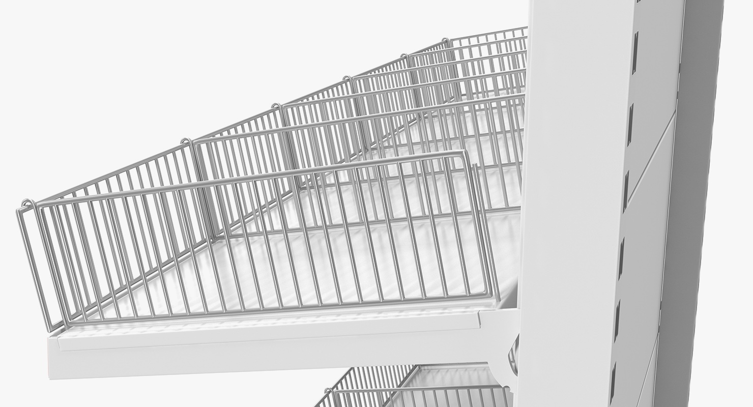 Gondola Store Shelving 3D