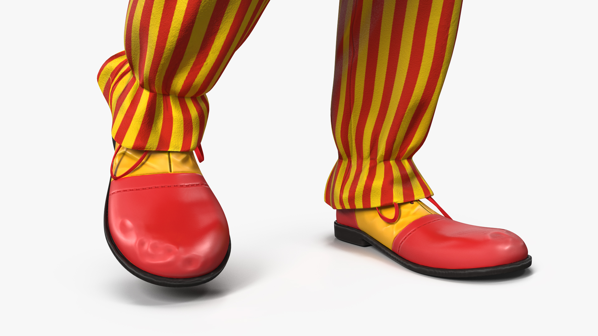 Adult Clown Suit Standing Pose Fur 3D model