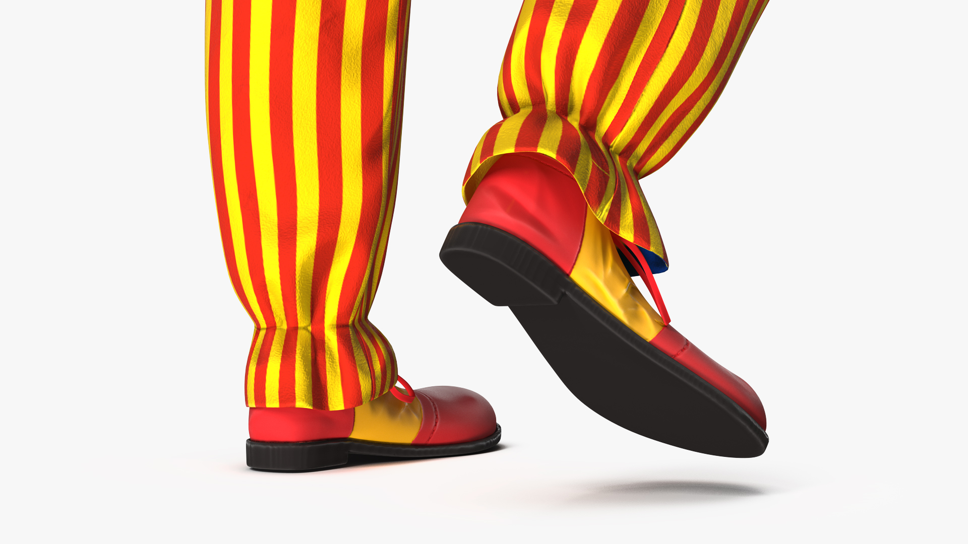 Adult Clown Suit Standing Pose Fur 3D model