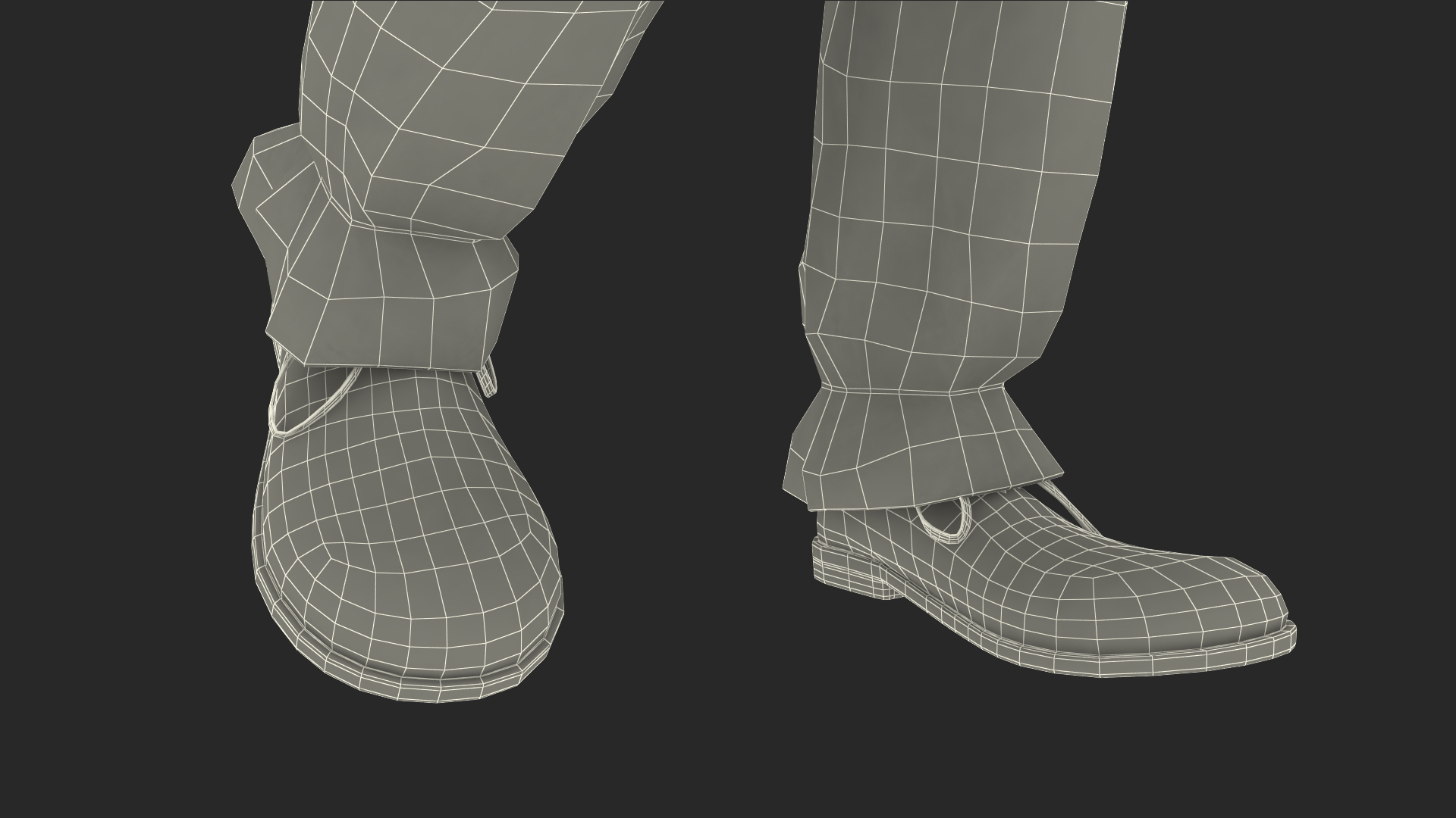 Adult Clown Suit Standing Pose Fur 3D model
