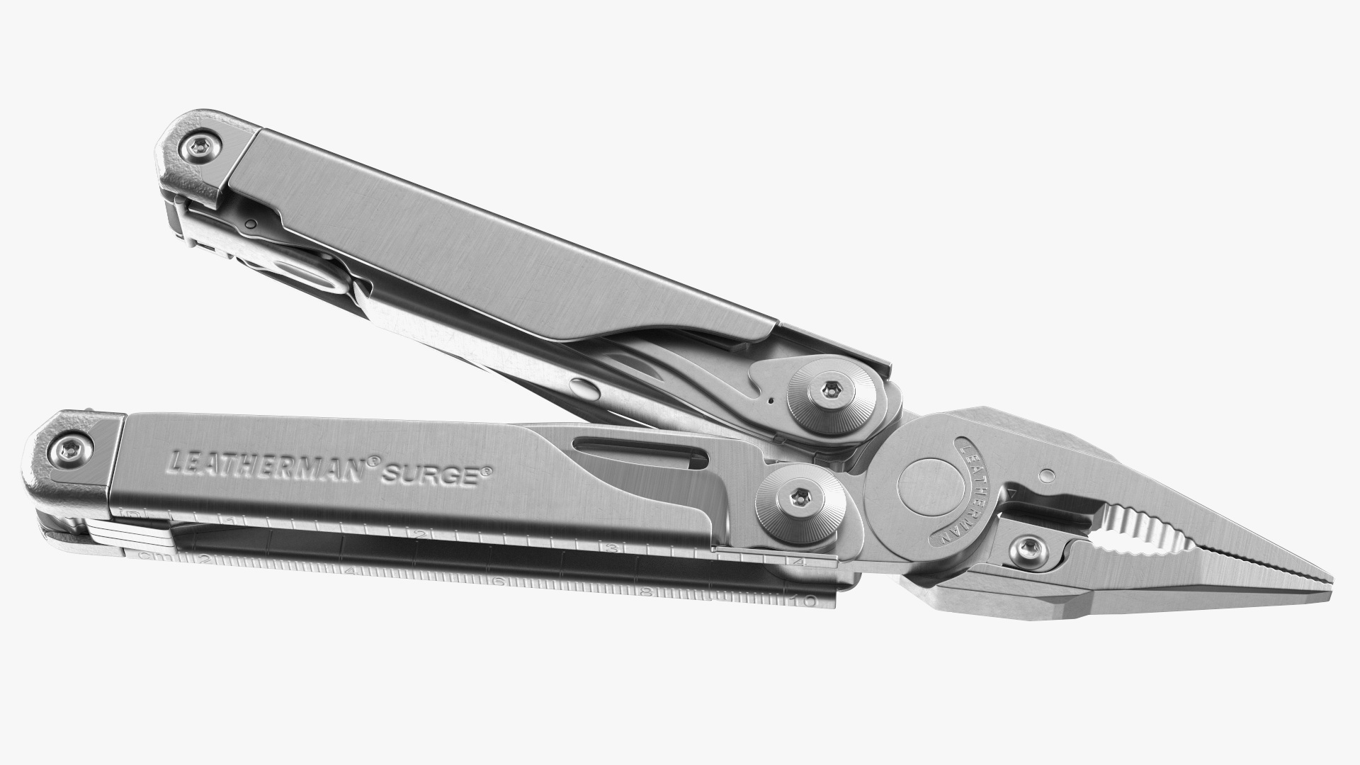 3D model Leatherman Surge Multitool Silver Rigged