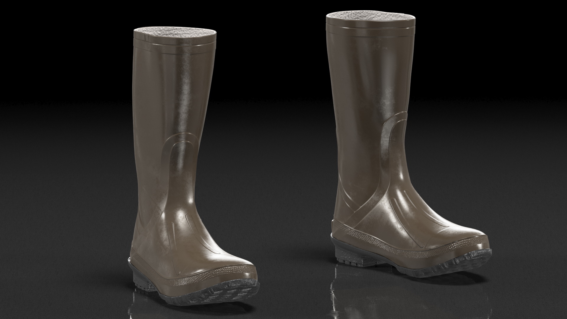 3D Waterproof Rubber Boots model