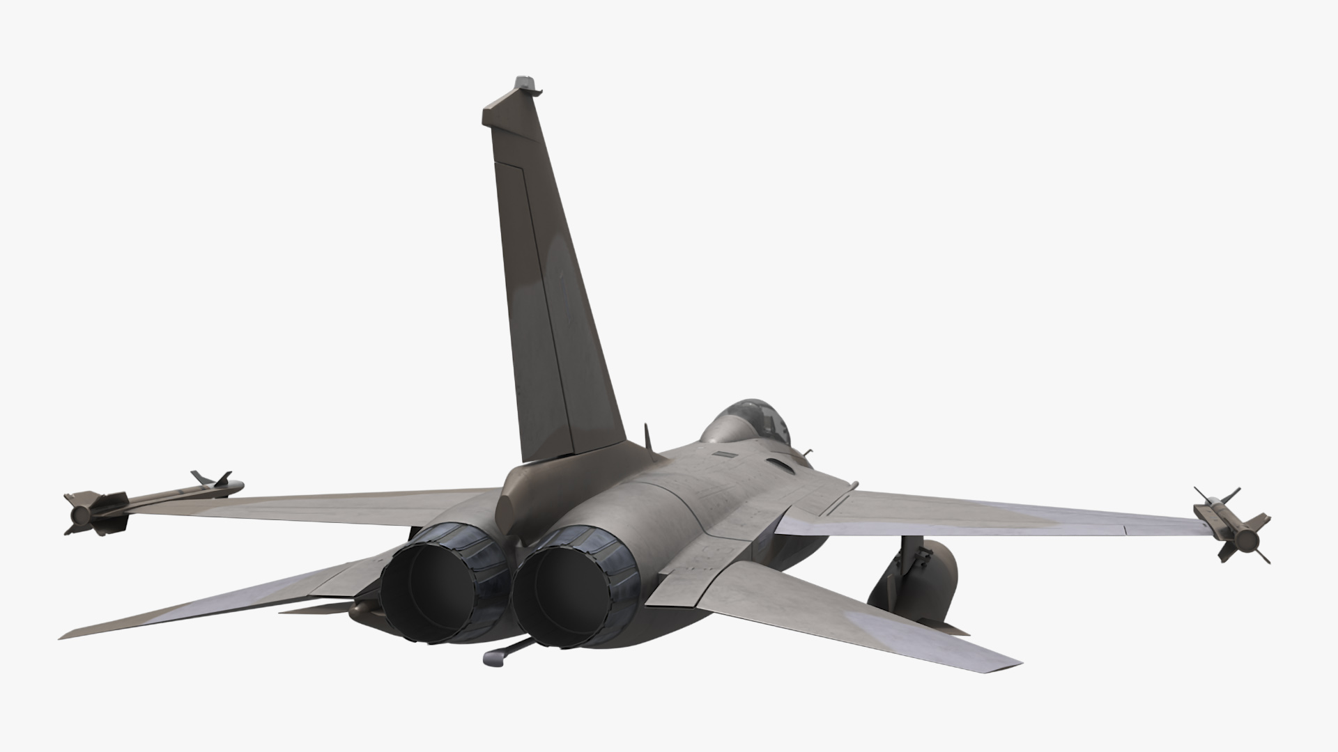 3D Combat Interceptor Fighter Jet with Pilot Flying model