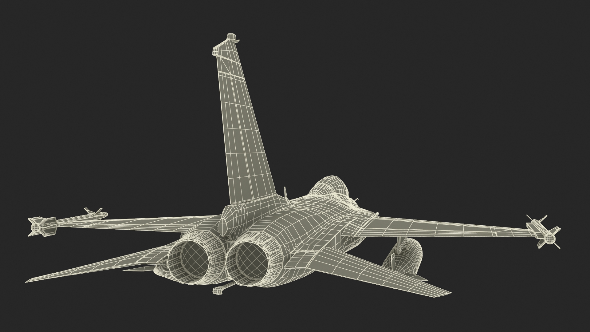 3D Combat Interceptor Fighter Jet with Pilot Flying model