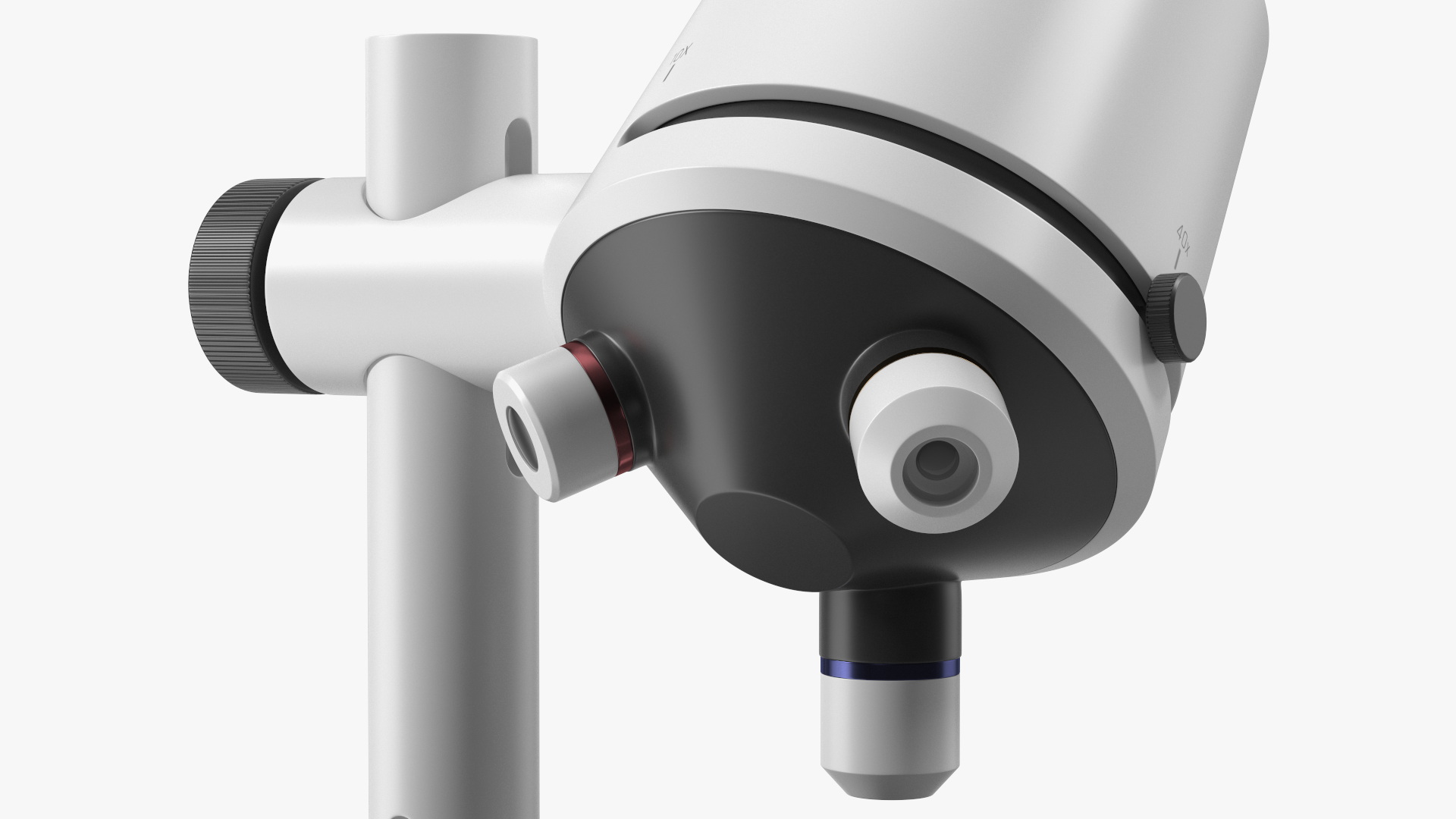 3D Modern Optical Microscope White