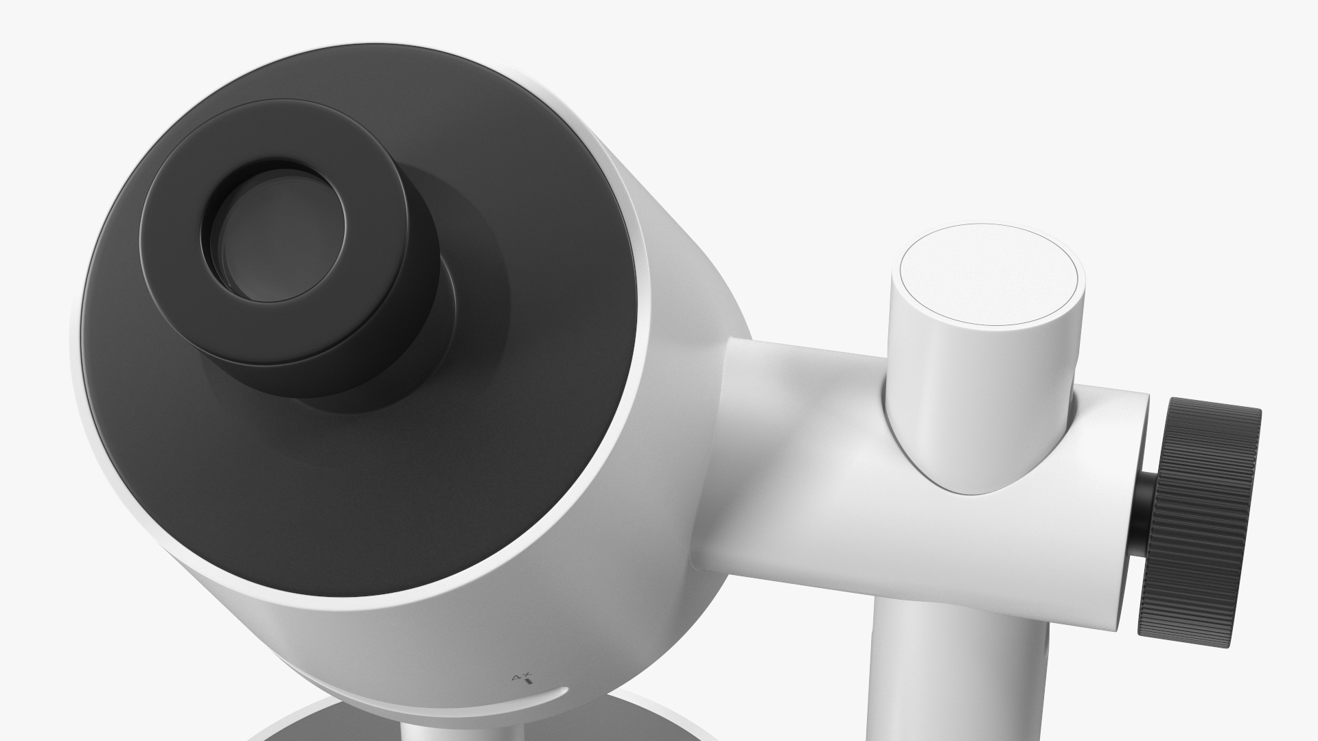 3D Modern Optical Microscope White