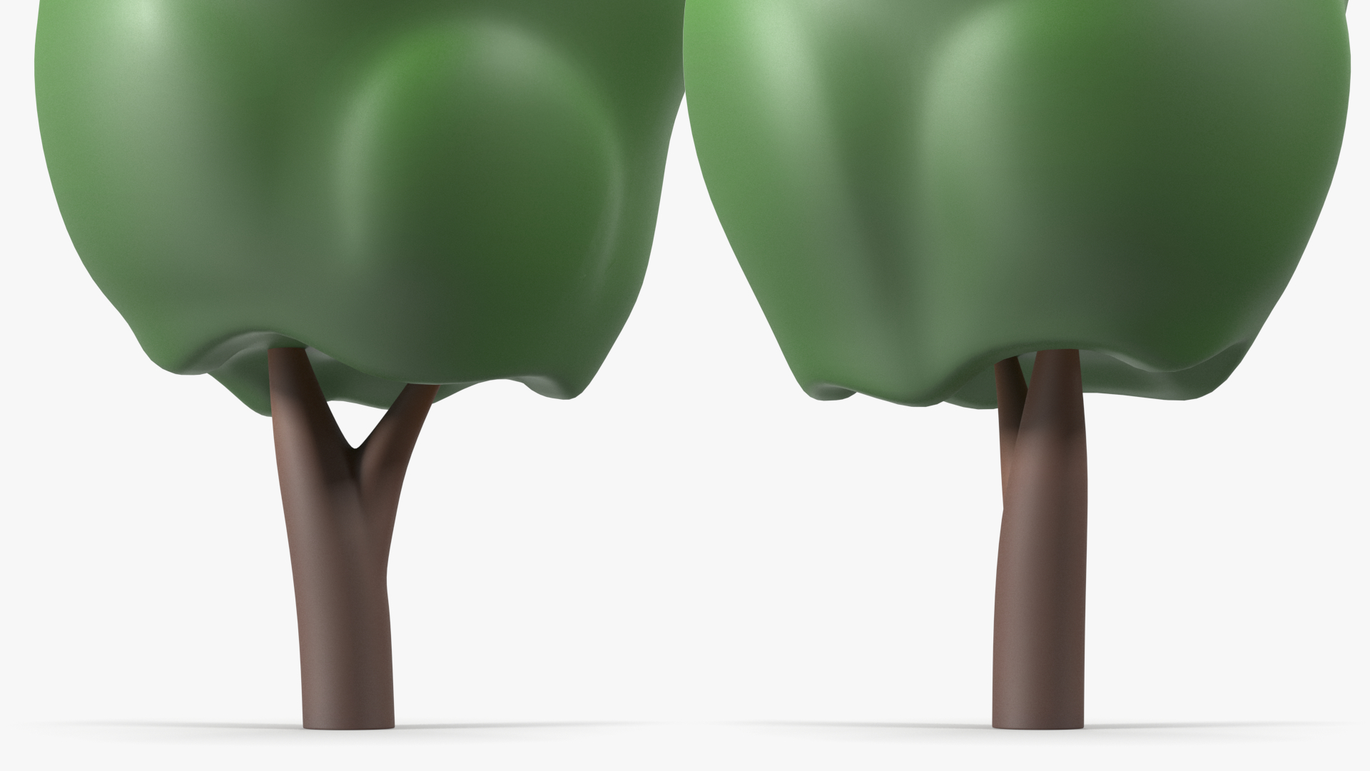 3D model Cartoon Poplar Tree Simple Coloring