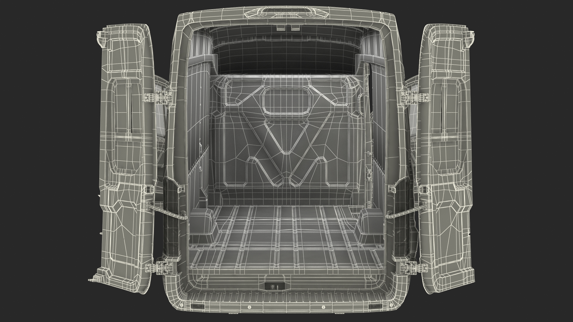 3D Ford Transit Cargo 2020 Your Brand Rigged