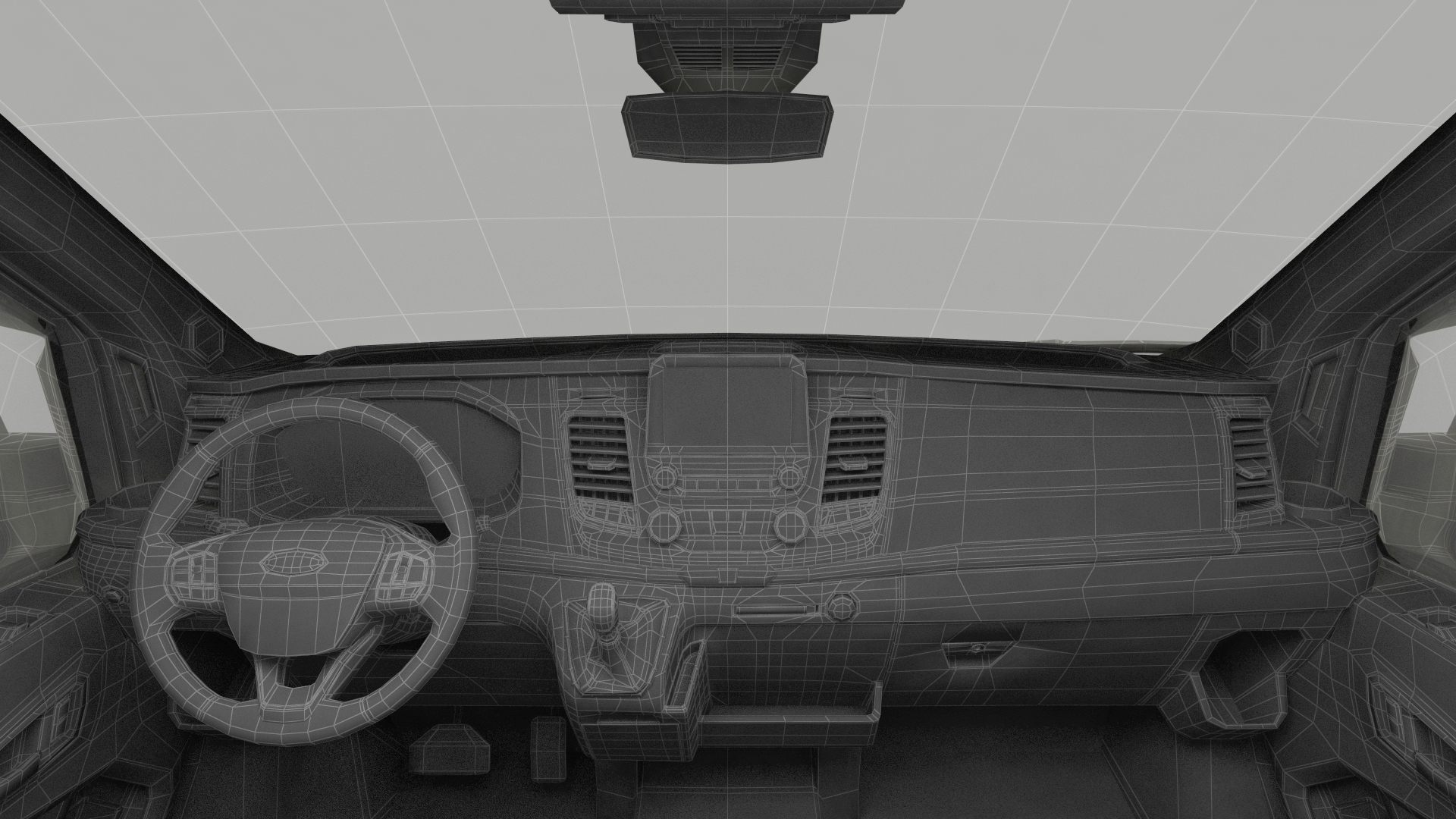 3D Ford Transit Cargo 2020 Your Brand Rigged