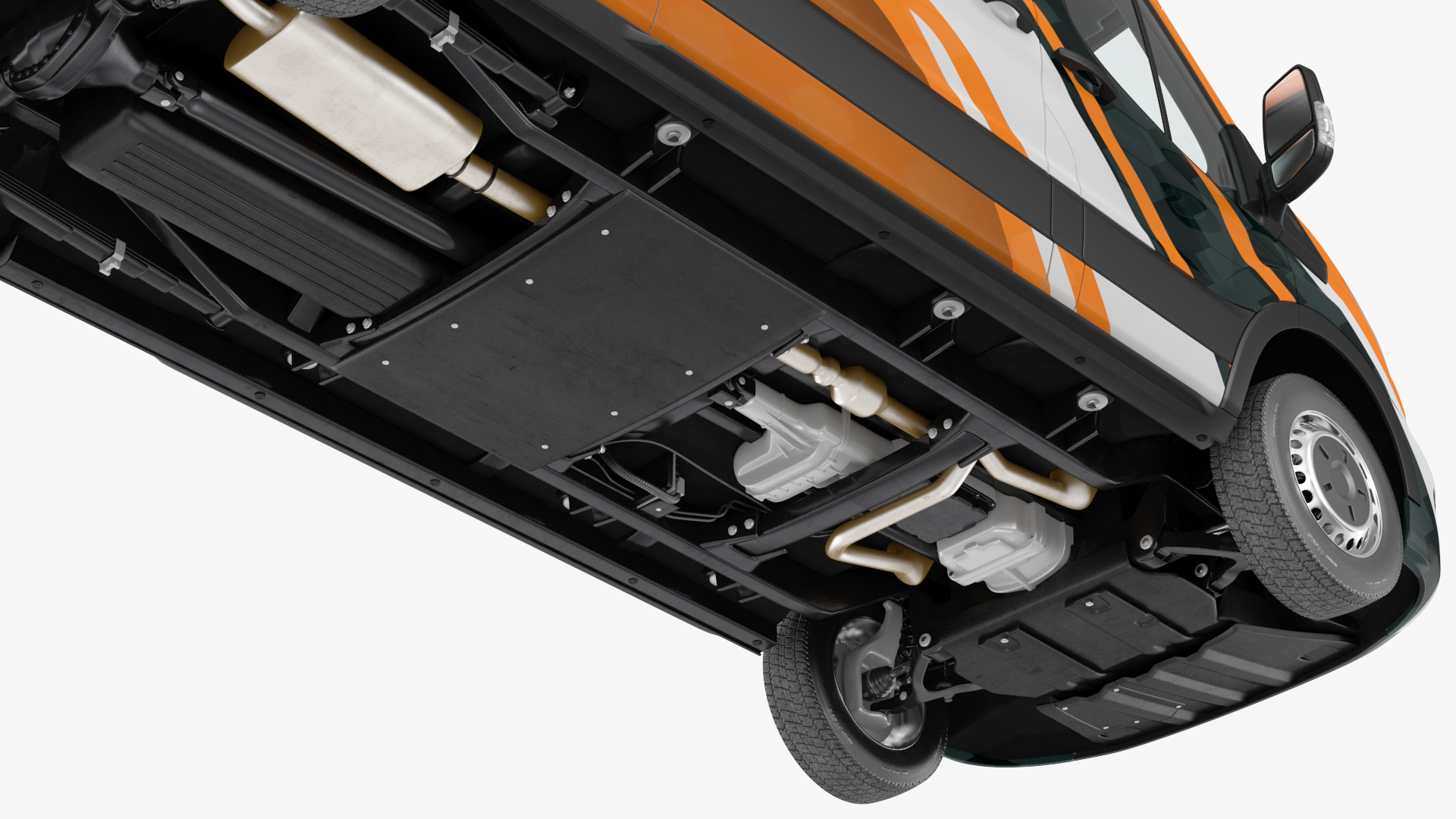 3D Ford Transit Cargo 2020 Your Brand Rigged