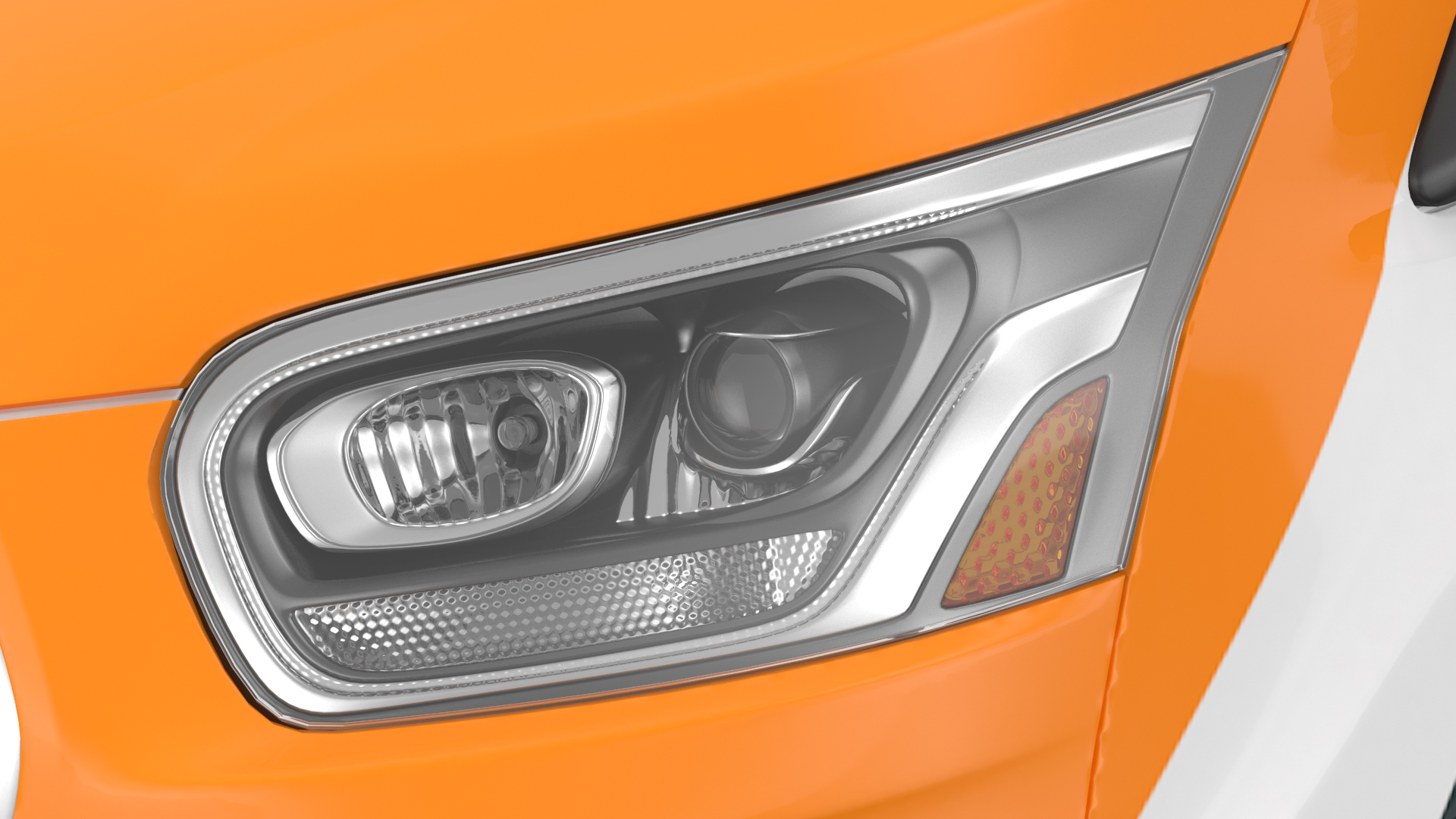 3D Ford Transit Cargo 2020 Your Brand Rigged