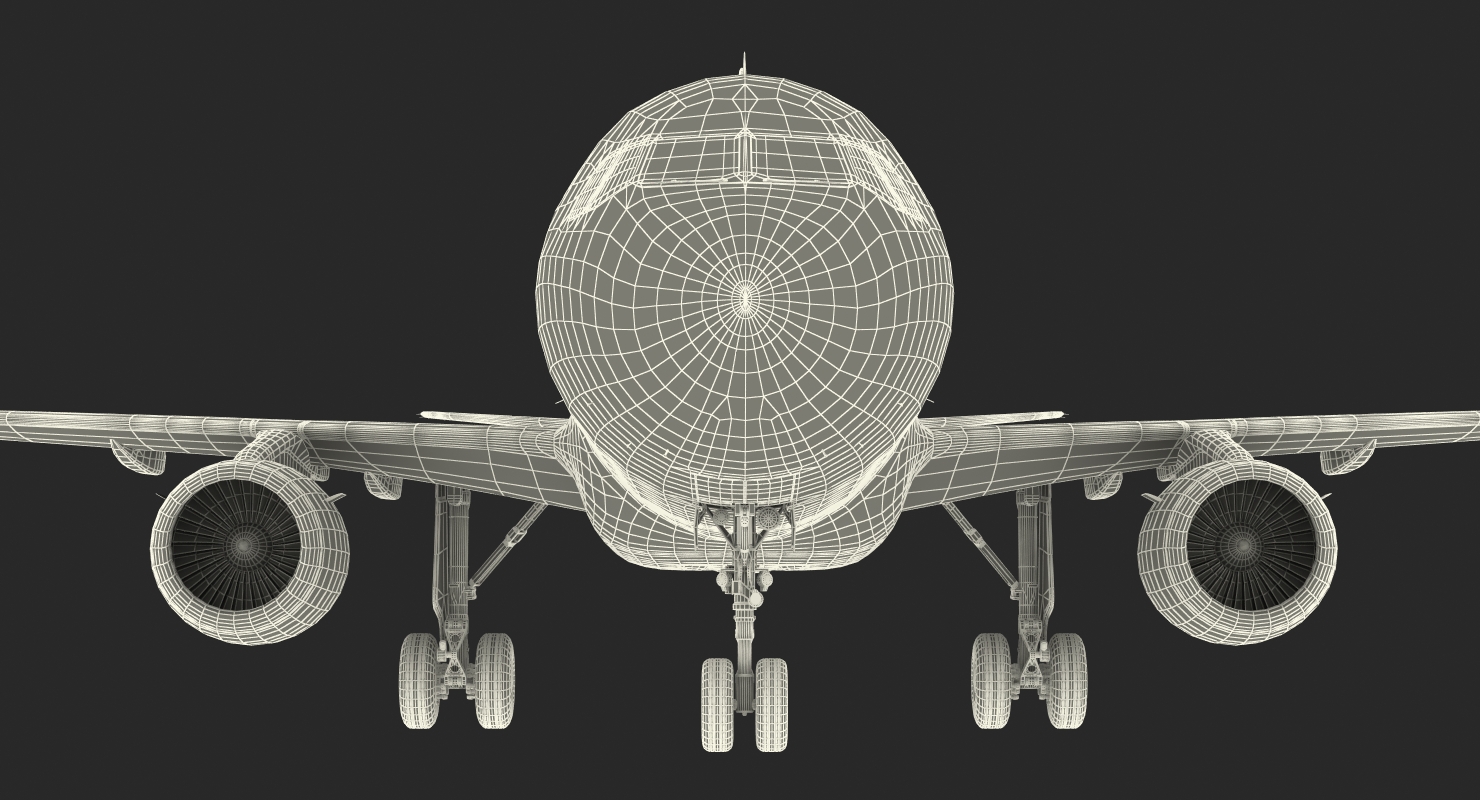 3D Airbus A320 Generic Rigged