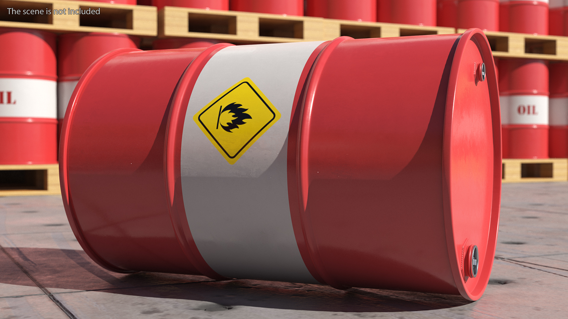3D Crude Oil Barrel