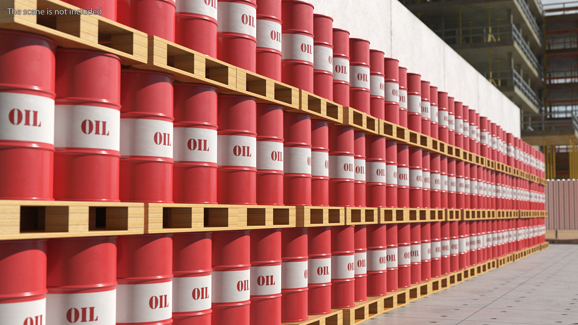 3D Crude Oil Barrel
