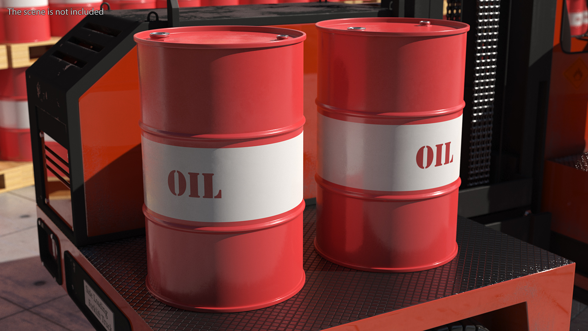 3D Crude Oil Barrel