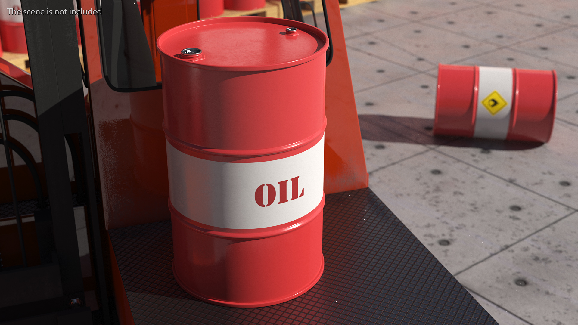 3D Crude Oil Barrel