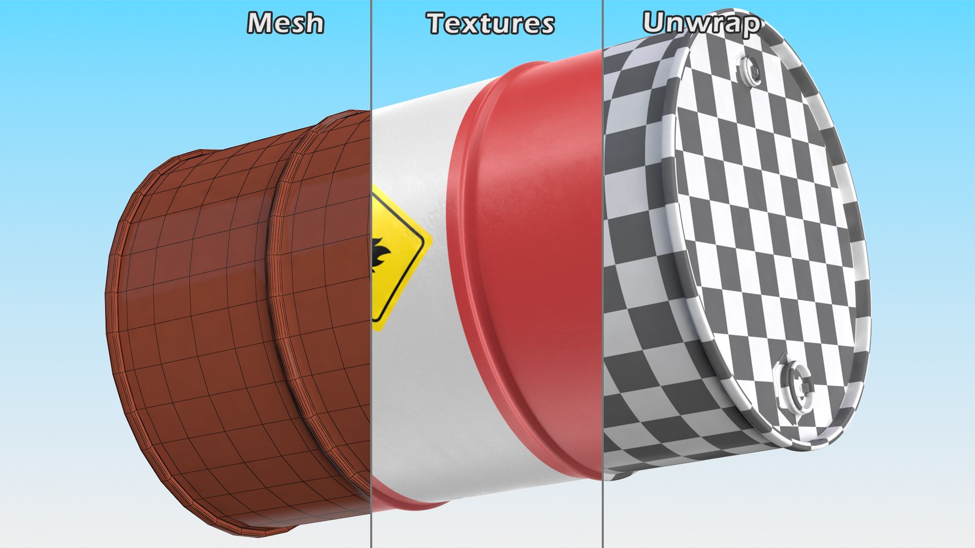 3D Crude Oil Barrel