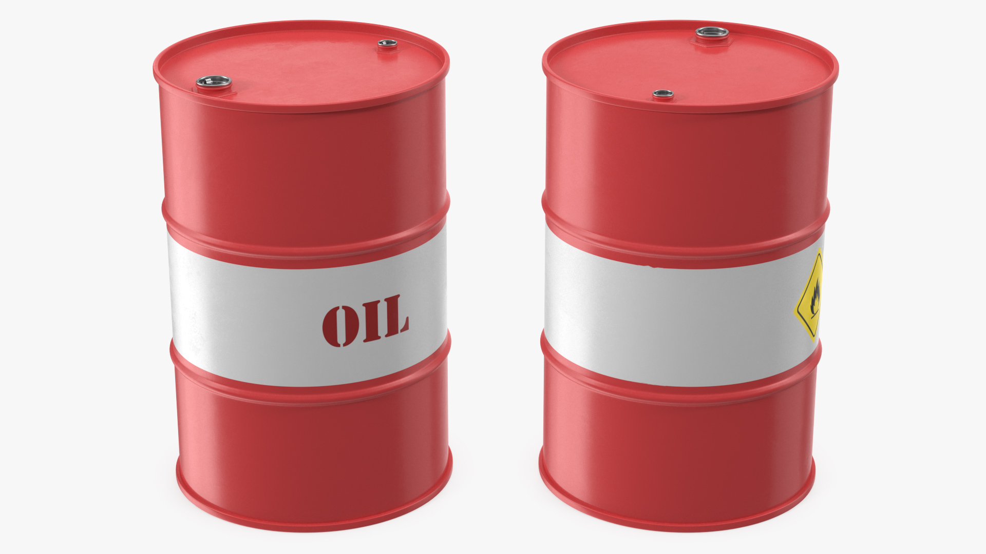 3D Crude Oil Barrel