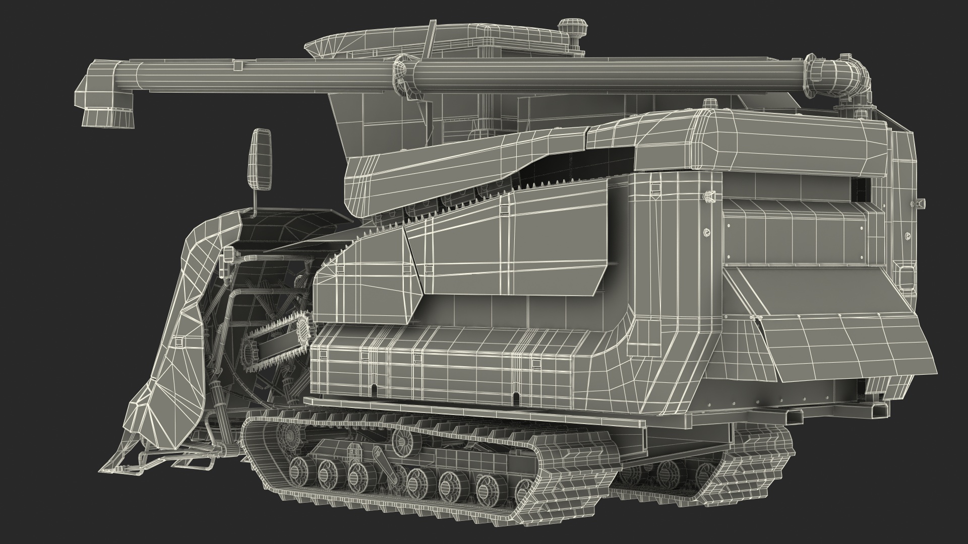 Rice Combine Harvester 3D