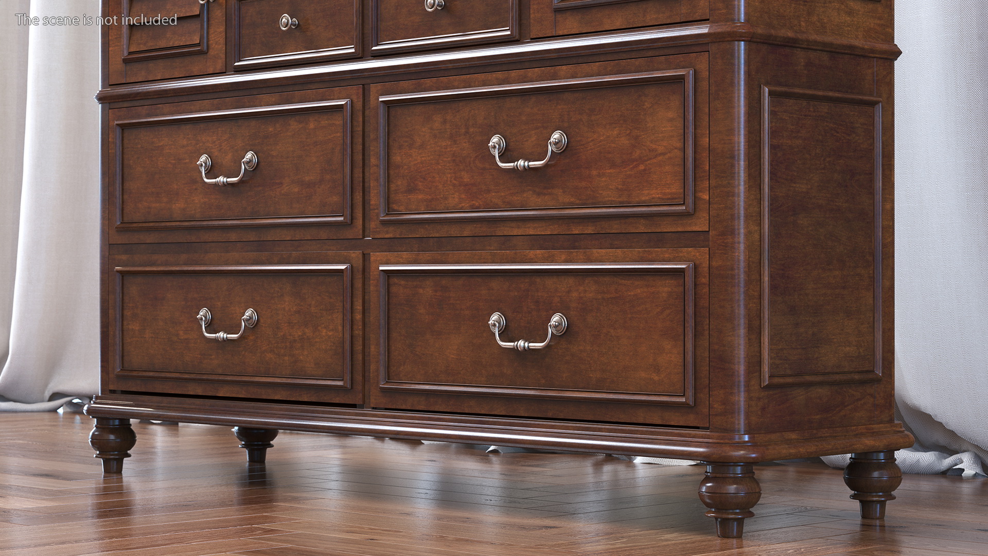 3D Charleston Dresser Wood model