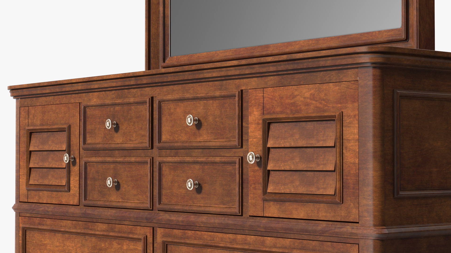 3D Charleston Dresser Wood model