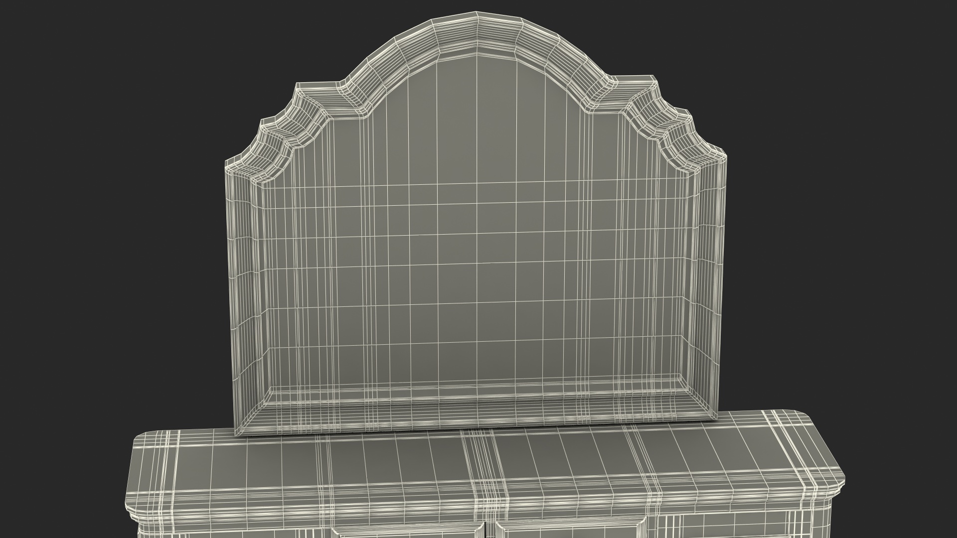 3D Charleston Dresser Wood model
