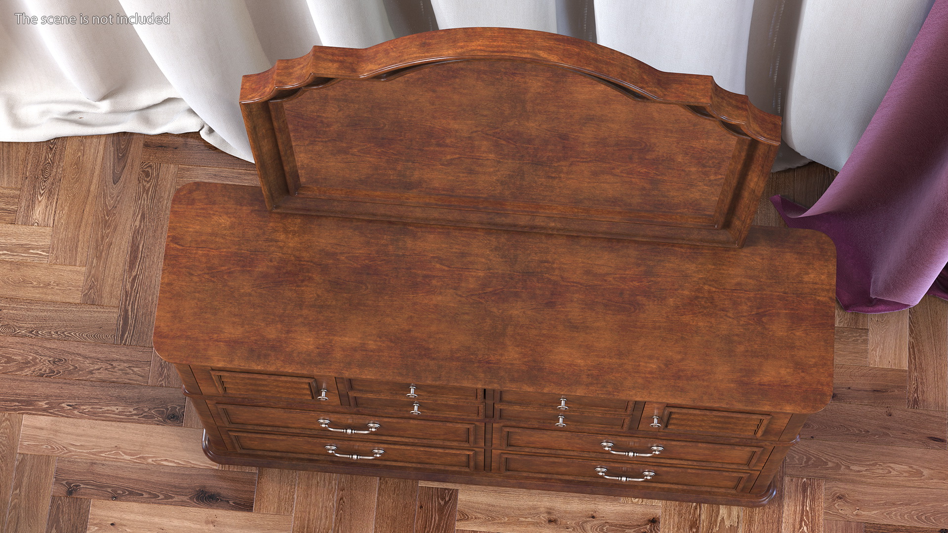 3D Charleston Dresser Wood model