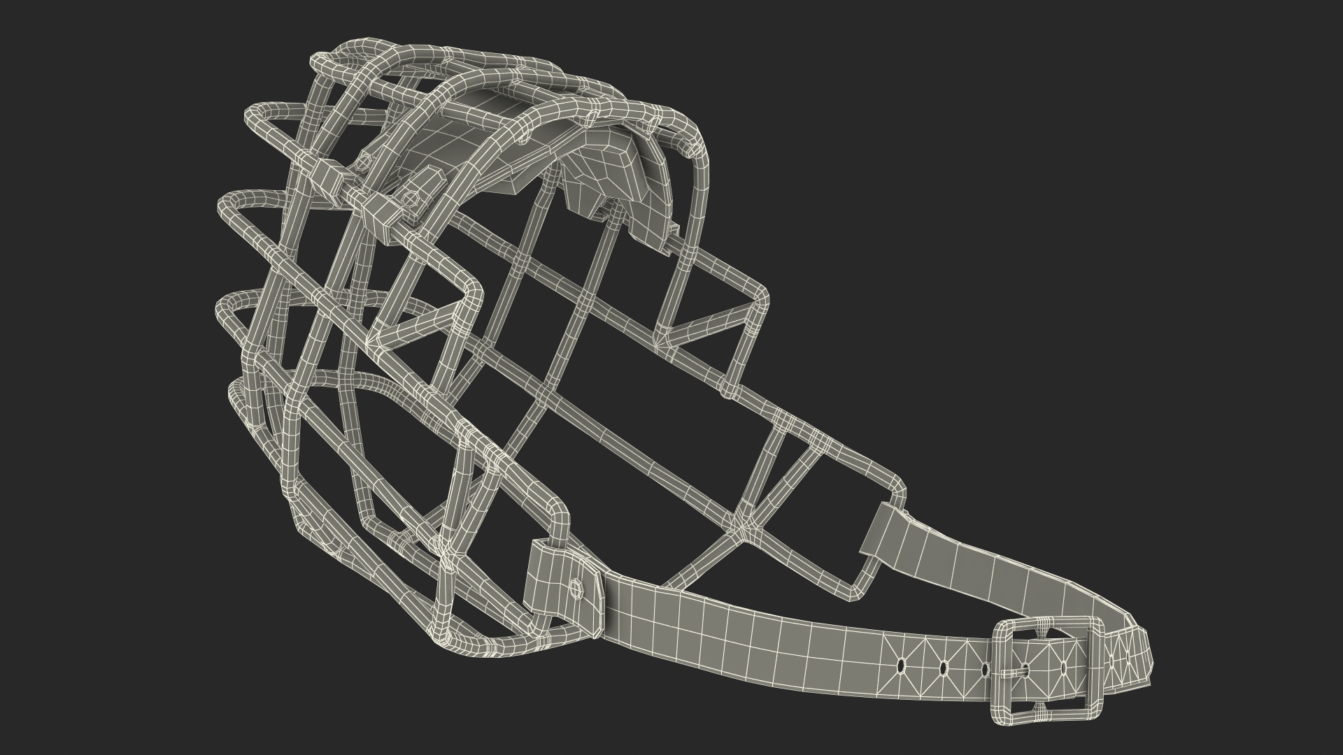 Cage Dog Muzzle Labrador 3D model