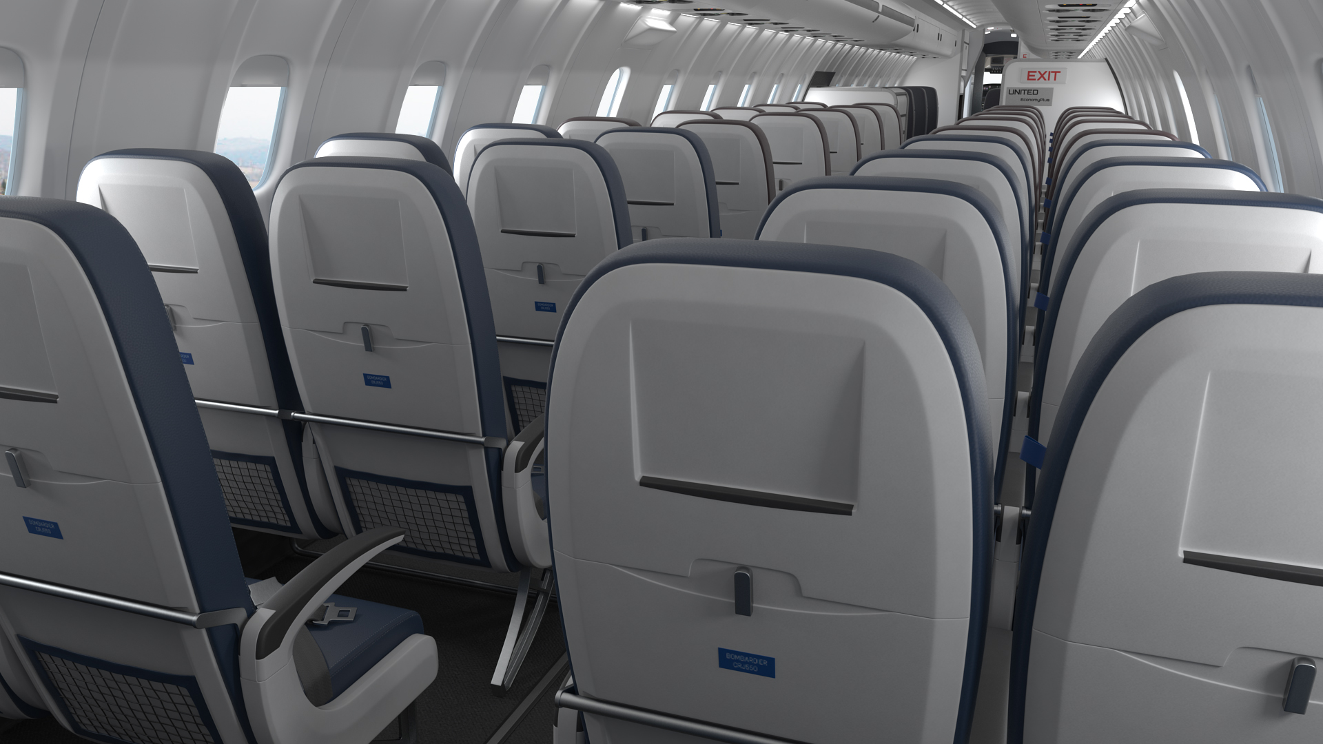 3D model Regional Jet Bombardier CRJ550