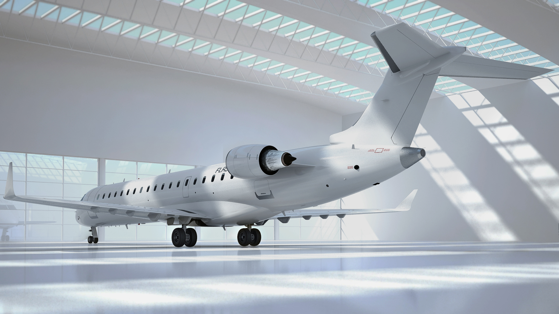 3D model Regional Jet Bombardier CRJ550