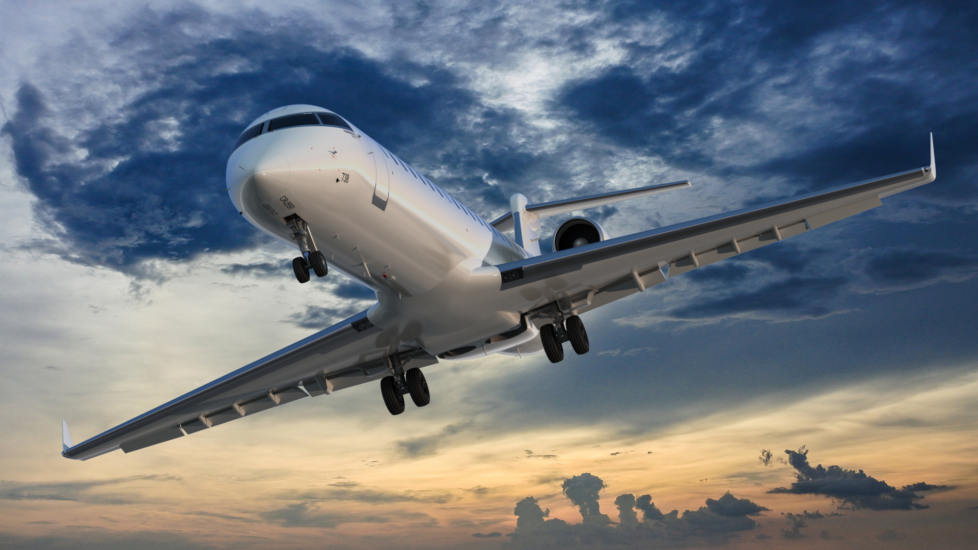 3D model Regional Jet Bombardier CRJ550