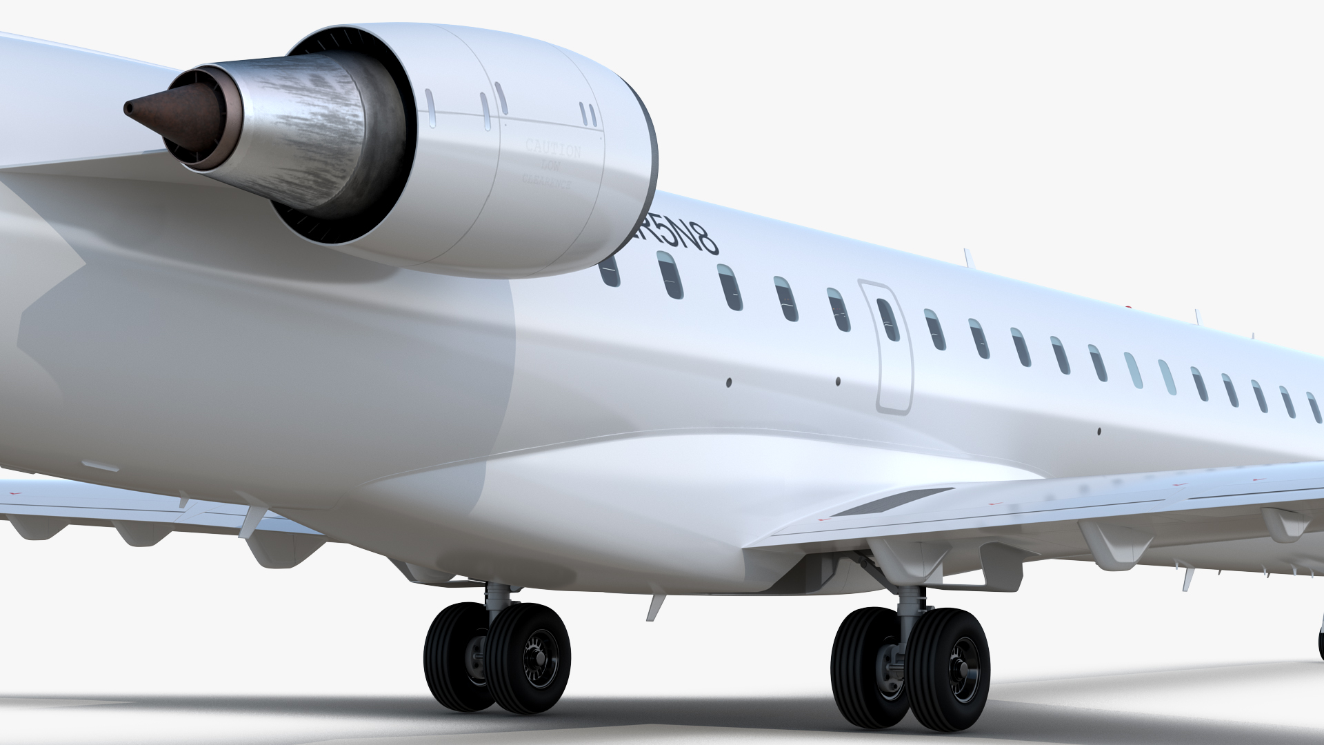 3D model Regional Jet Bombardier CRJ550