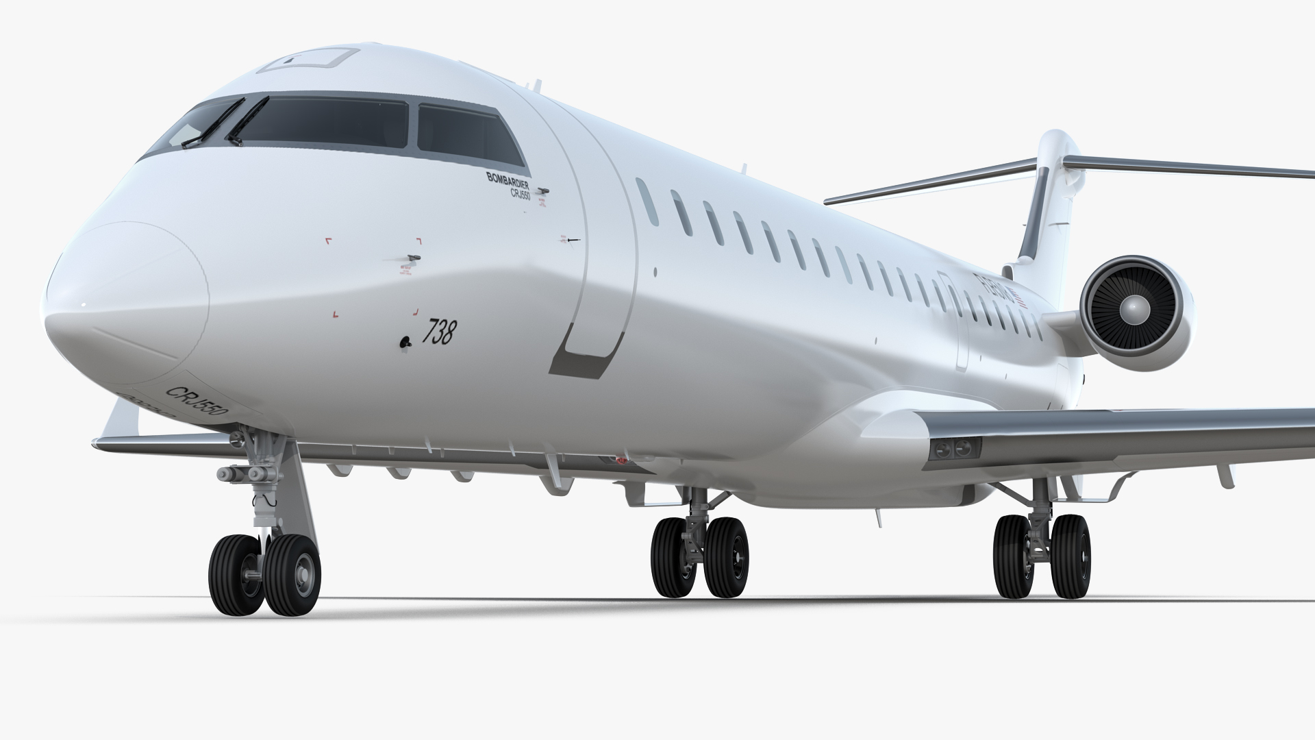 3D model Regional Jet Bombardier CRJ550