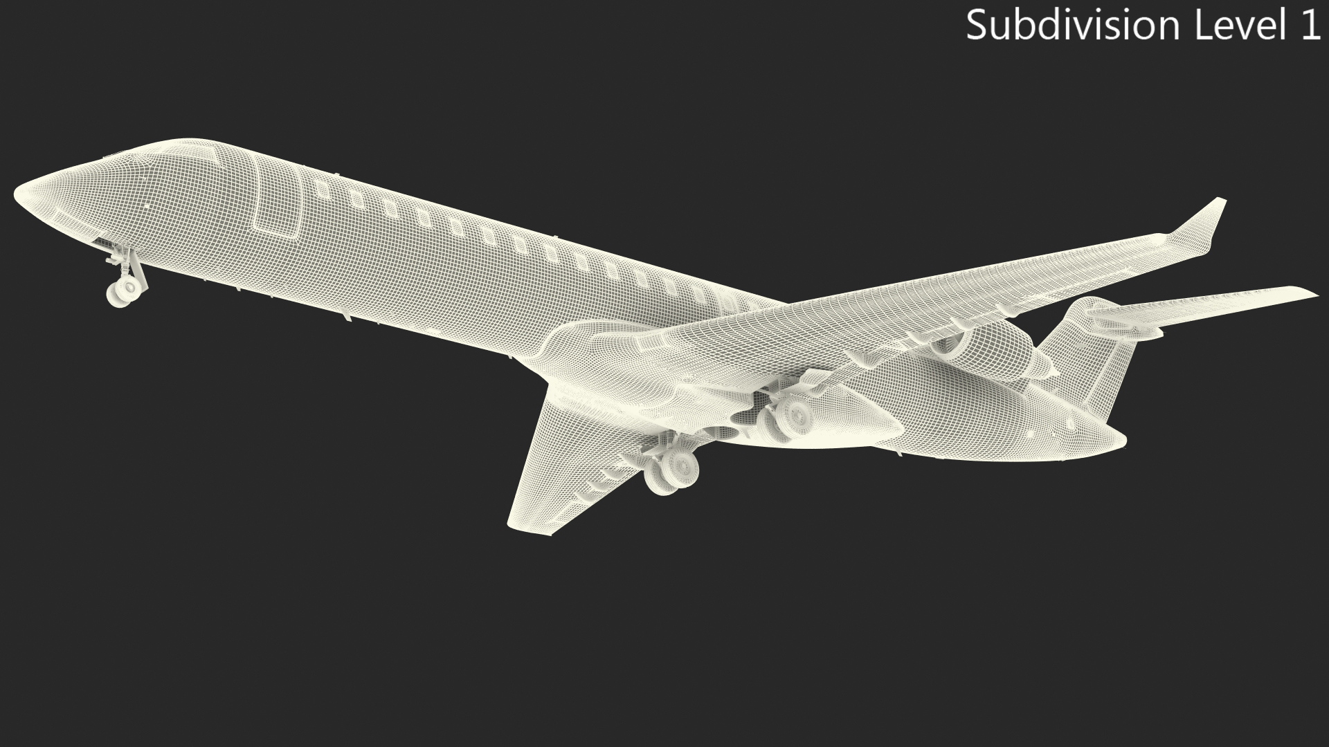 3D model Regional Jet Bombardier CRJ550