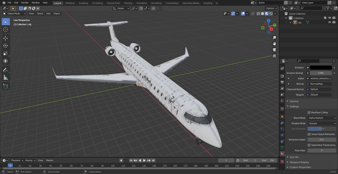 3D model Regional Jet Bombardier CRJ550