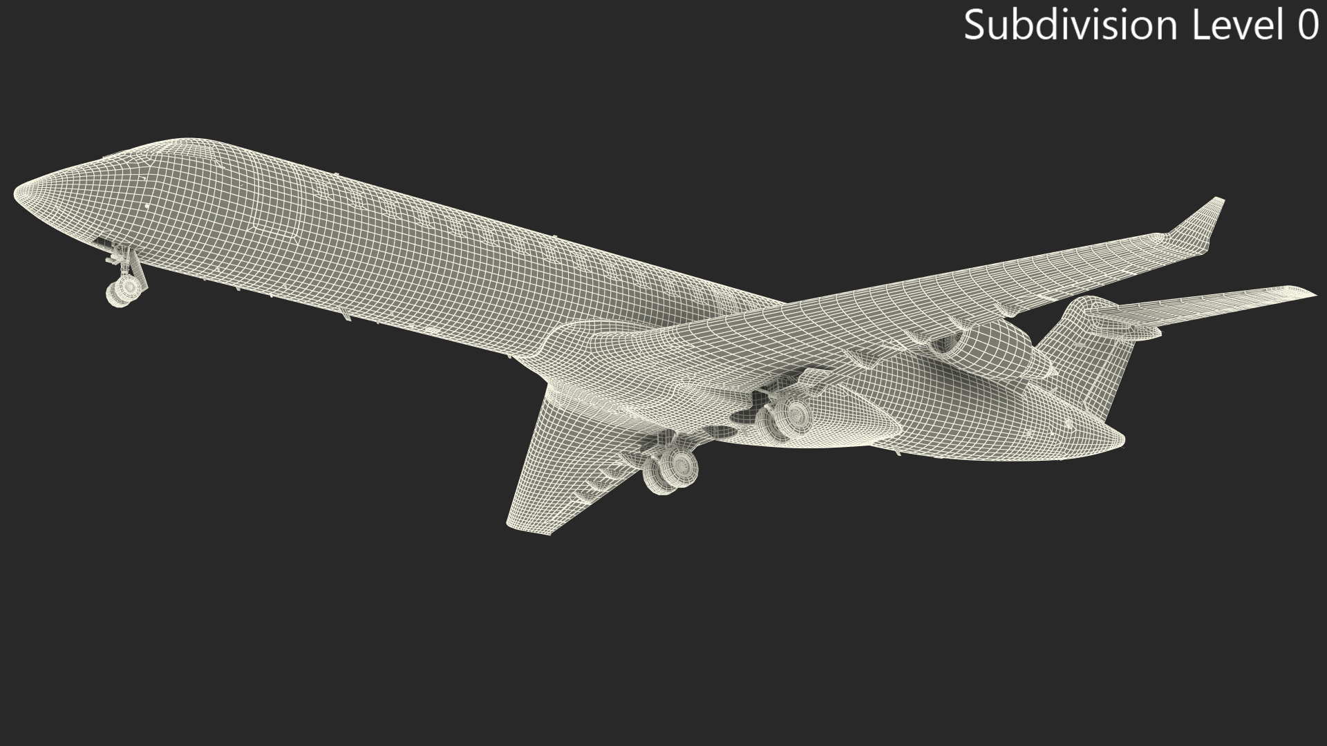 3D model Regional Jet Bombardier CRJ550