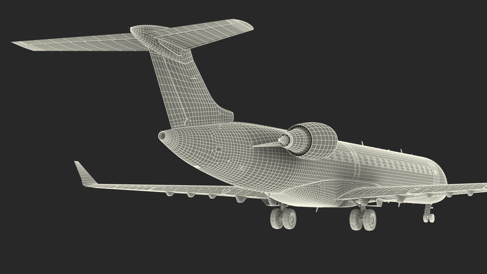 3D model Regional Jet Bombardier CRJ550