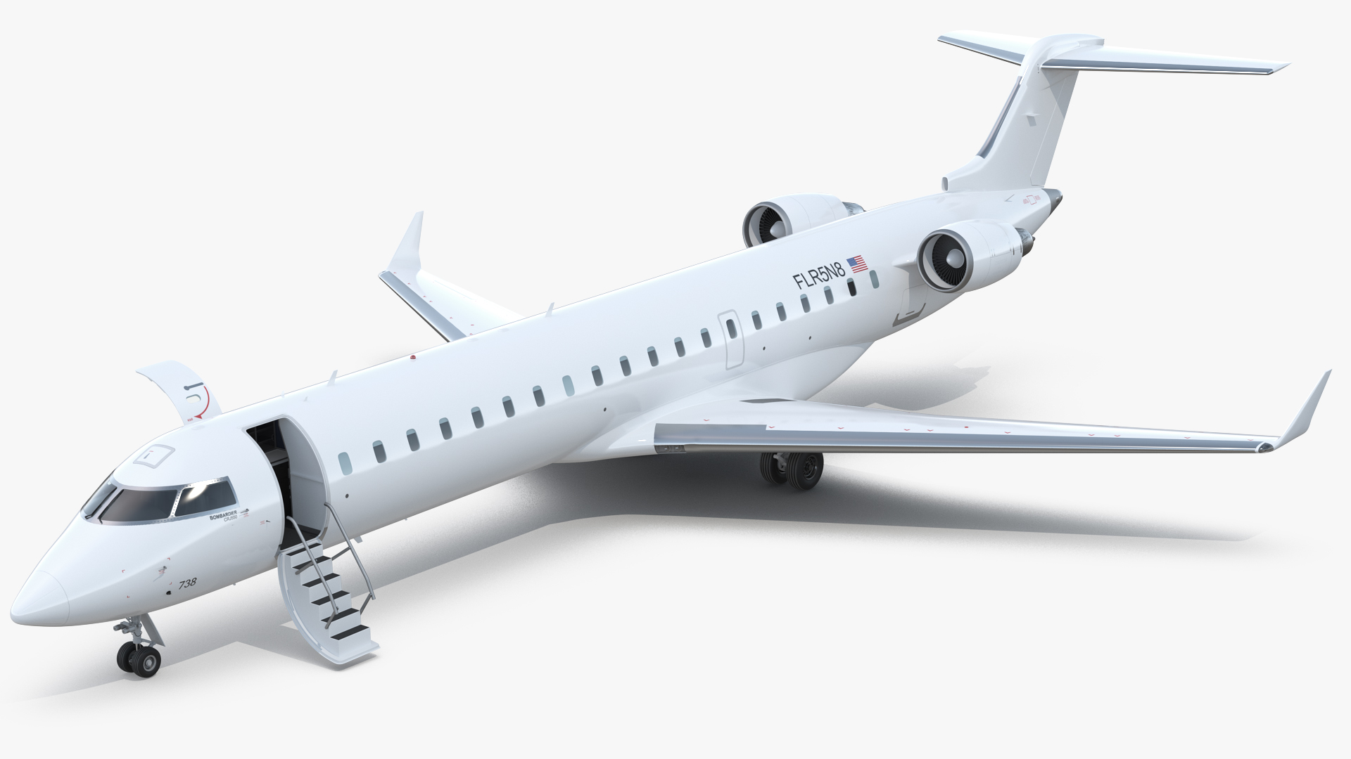 3D model Regional Jet Bombardier CRJ550