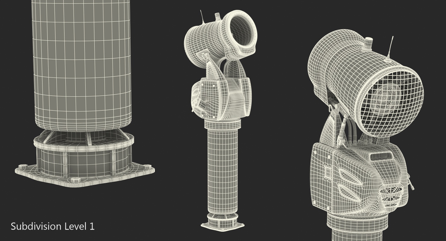 3D model Demaclenko EVO ATK Snow Maker Gun Rigged