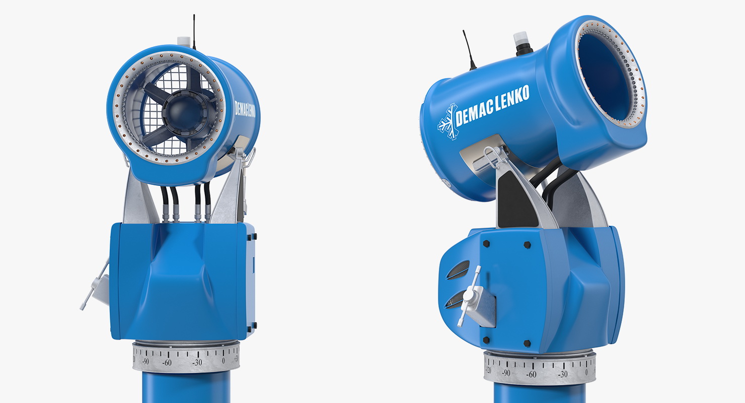 3D model Demaclenko EVO ATK Snow Maker Gun Rigged