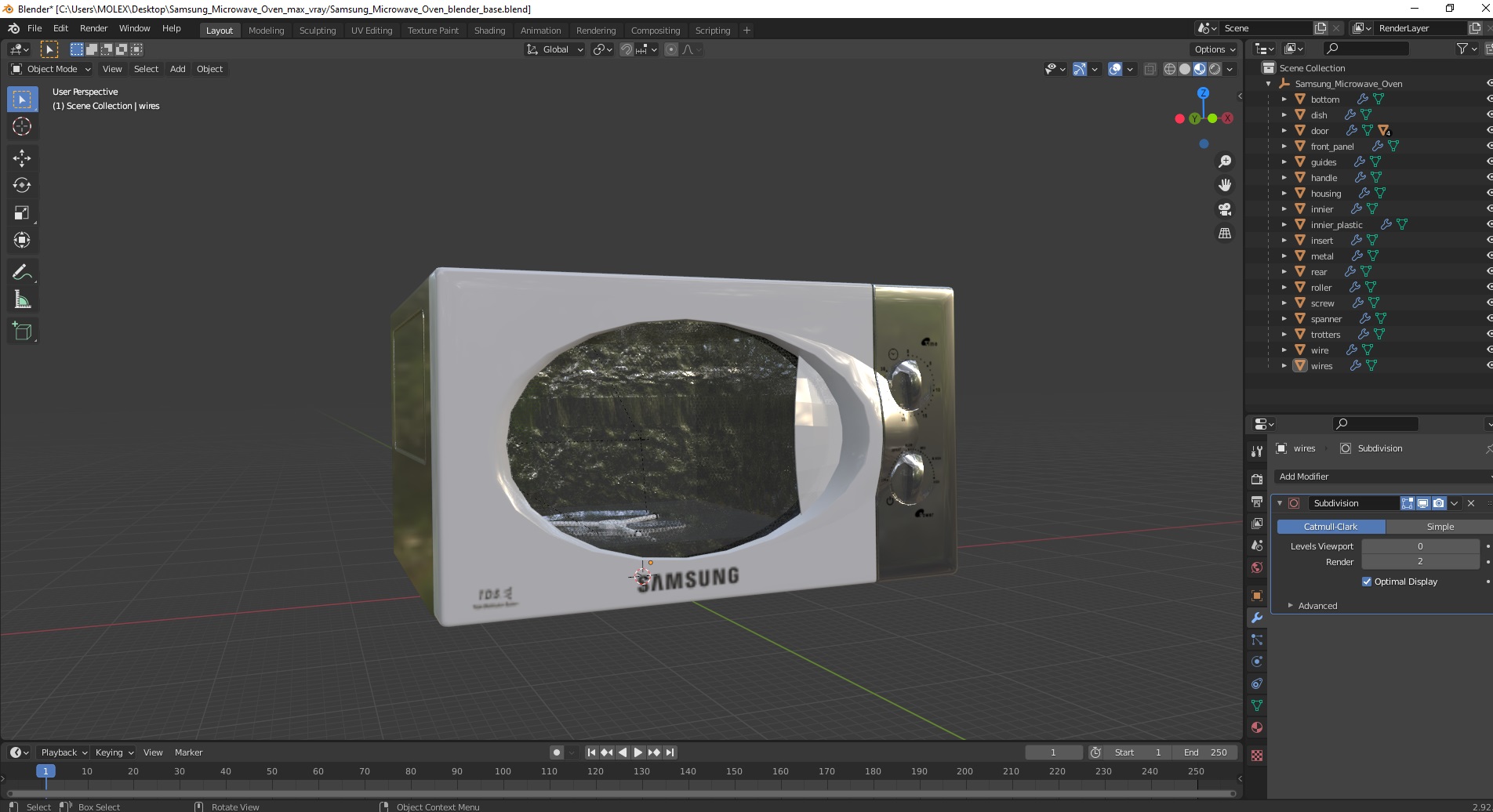 Samsung Microwave Oven 3D