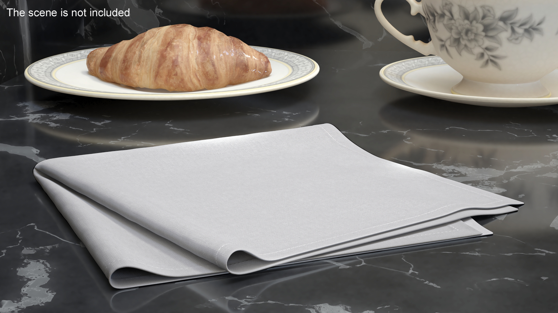 3D model Fabric Folded Napkin