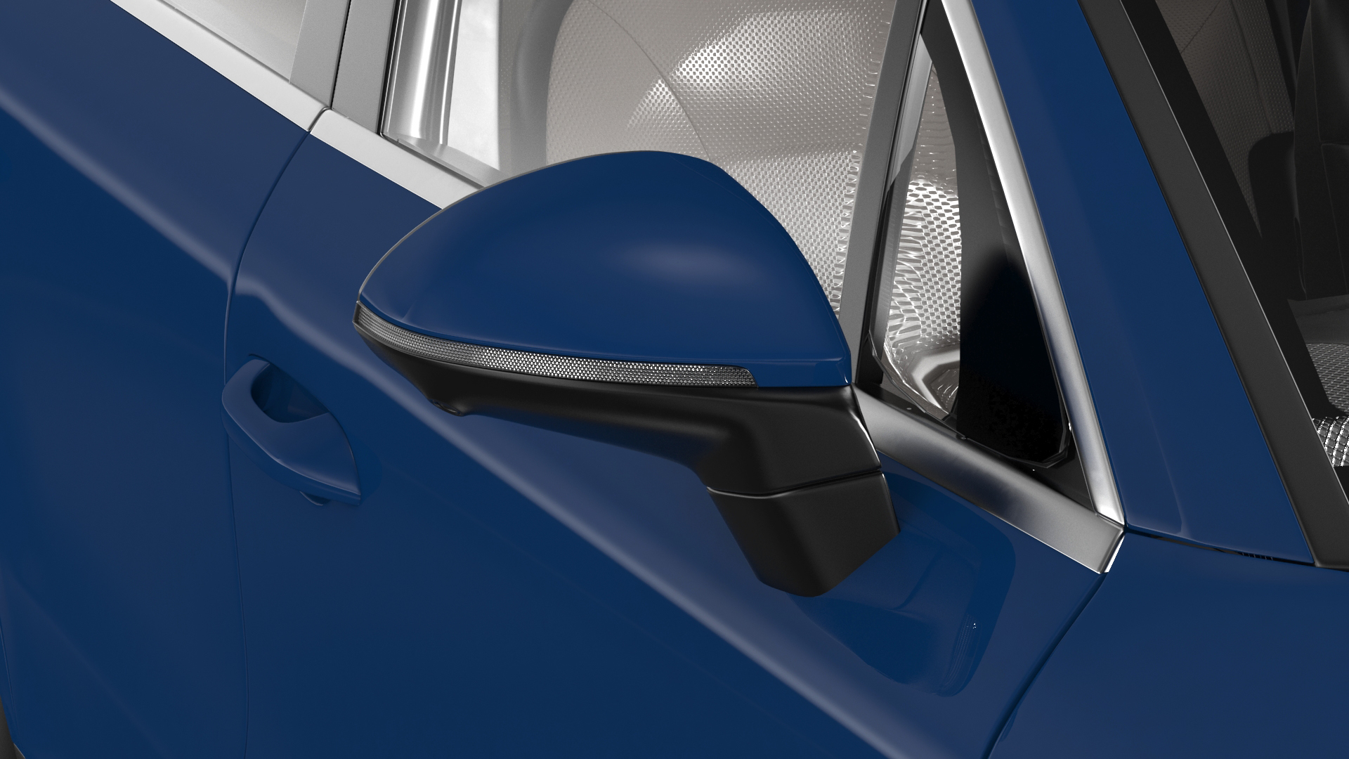 3D 2024 Porsche Cayenne Simple Interior Blue