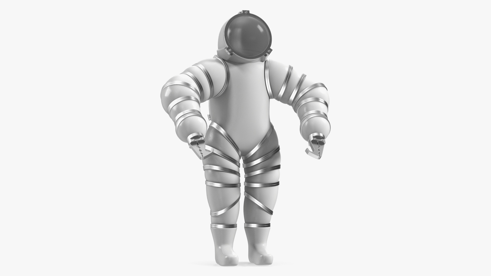3D Deep Sea Diving Suit White