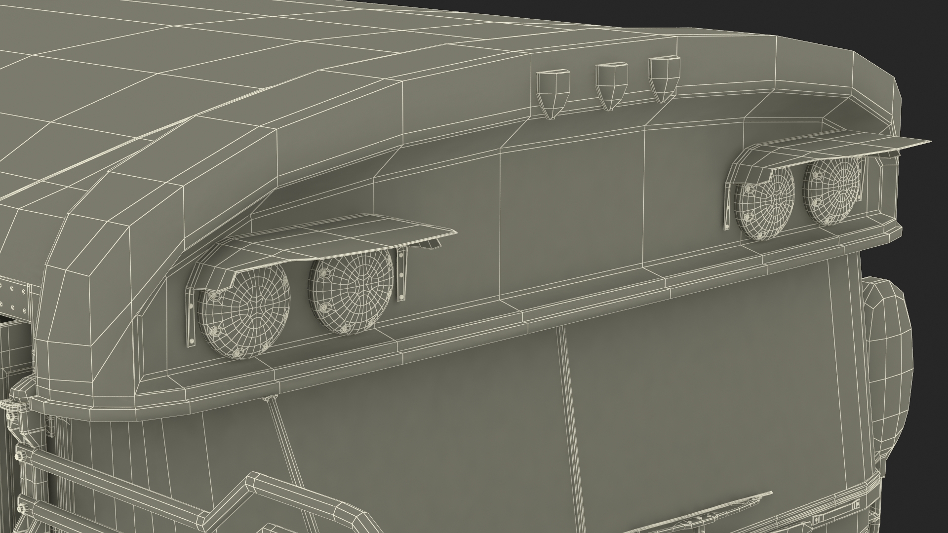 3D model American School Bus Rigged for Cinema 4D
